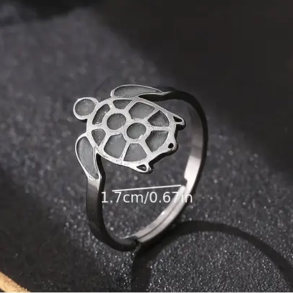 3/$25 Glow In The Dark Sea Turtle Tortoise Ring Size is Adjustable Rave, Luau, - Picture 2 of 8